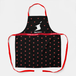 T&Tマップ(ハートフラグとユーザー名) エプロン