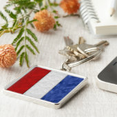 T Tango Watercolor Nautical Signal Maritime Flag キーホルダー (側面)