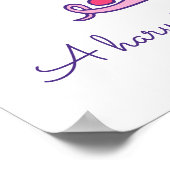 T Therese 初期の落書きアート名前の意味 ポスター (角)