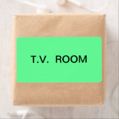 T.V.ルームパッキングと移動 ラベル (インサイチュ)