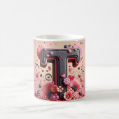 T Valentine Alphabet 3D モーフィングマグカップ (中央)