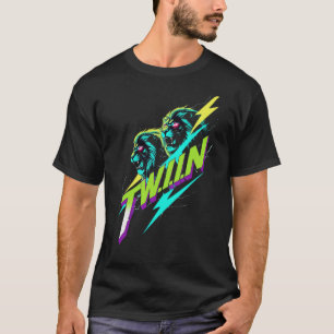 t.W.i.NスラッシュメタルネオンロゴTシャツ Tシャツ