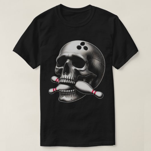 TA120 – ボーリングボールTシャツ Tシャツ (デザイン正面)