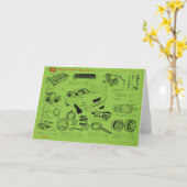 TA22 Celica Toscoパーツポスター カード (黄色い花)