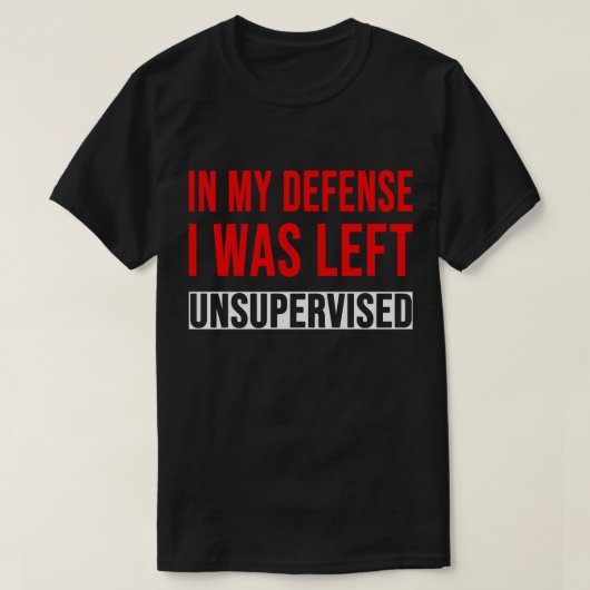 TA28 – 私の防衛で私は監視されなかっ離れた Tシャツ (デザイン正面)