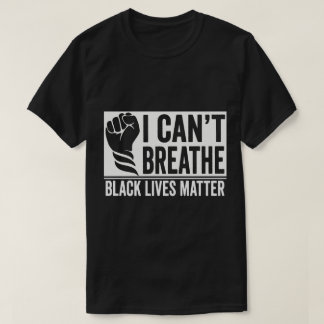 TA55-息ができないブラック・ライヴズ・マター正義 Tシャツ