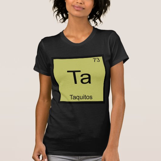 Ta - タキート スタンド 冗談化学式Tシャツ Tシャツ (正面)