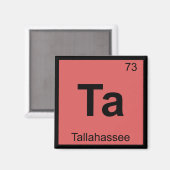 Ta – タラハシーFlorida化学シンボル マグネット (正面/裏面)