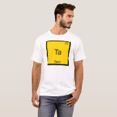 Ta -タロットおもしろい化学素子シンボルTシャツ Tシャツ (正面フル)