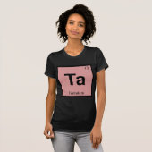 Ta - 元素記号タンタル tシャツ (正面フル)