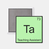 Ta - 教えのAssistant Chemistry ElementシンボルT マグネット (正面/裏面)