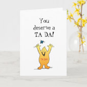 TA DAに値します! カード (黄色い花)