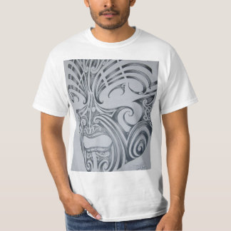 Ta Moko.maoriの顔の入れ墨 Tシャツ