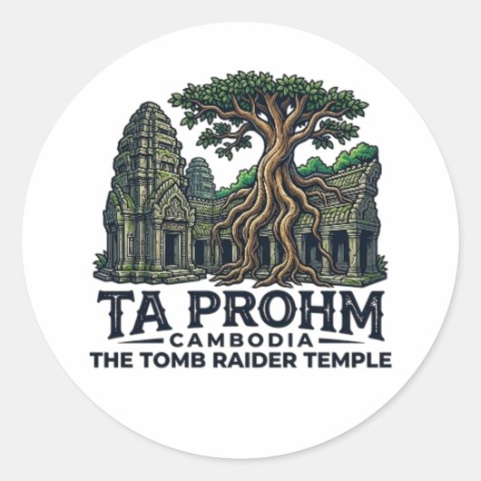 TA PRHOM TEMPLE ラウンドシール (正面)