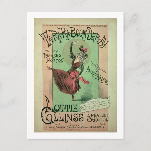 Ta-Ra-Ra-Boom-Der-Ayの音楽カバー ポストカード (正面)