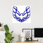 TA-SE-Blueポスターホワイト ポスター (ホームオフィス)