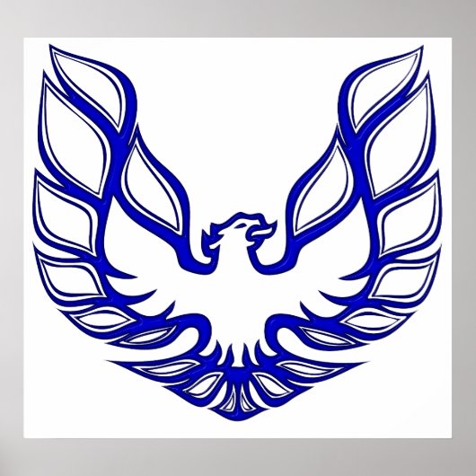 TA-SE-Blueポスターホワイト ポスター (正面)