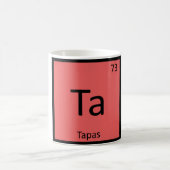 Ta - Tapas前菜ケミストリー周期表 コーヒーマグカップ (中央)