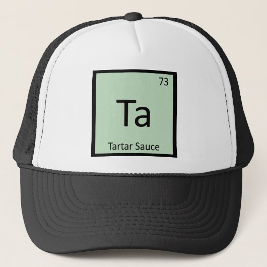 Ta - Tartar Sauce Chemistry Periodic Table Symbol キャップ (正面)