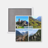 TAA001 TYROL - TrentIno Alto Adigeイタリア – 冷蔵庫 マグネット (正面/裏面)