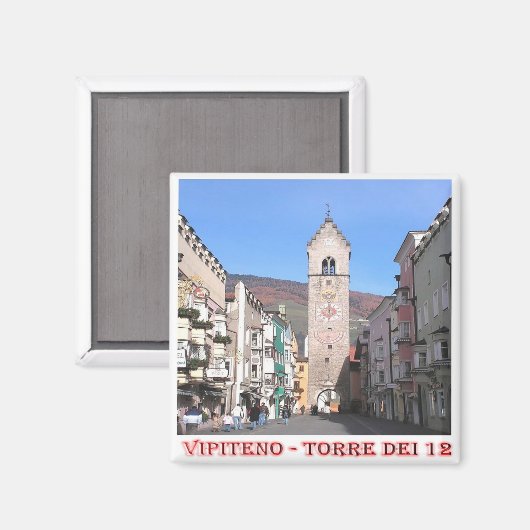 TAA007 VIPITENO - Tower Of十二 – イタリア – 冷蔵庫 マグネット (正面/裏面)