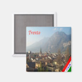 TAA011 TRENTO, Trentino Alto Adige，イタリア，冷蔵庫 マグネット (正面/裏面)