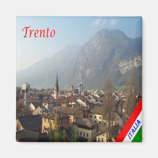 TAA011 TRENTO, Trentino Alto Adige，イタリア，冷蔵庫 マグネット (正面)