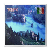 TAA020 TOBLINO Lake & Castle,イタリア, タイル (正面)