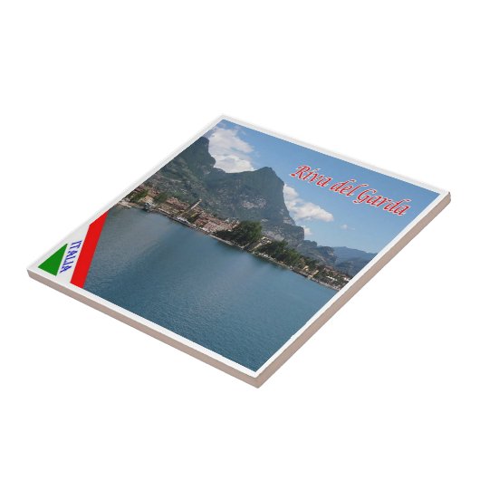 TAA023 RIVA DEL GARDA, Lake View,イタリア, タイル (側面)
