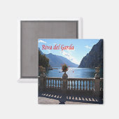 TAA026 RIVA DEL GARDA – レイクビュー – イタリア – 冷蔵庫 マグネット (正面/裏面)