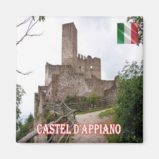 TAA032 MISSIANO, Castel d'Appianoイタリア，冷蔵庫 マグネット (正面)