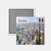 TAA033メランメラーノ – エアリアルビュー – 冷蔵庫 マグネット (正面/裏面)