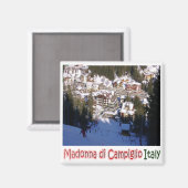 TAA036マドンナディCAMPIGLIO、空中表示、冷蔵庫 マグネット (正面/裏面)