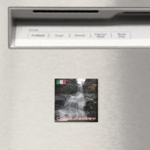 TAA054 BARBIANO WATERFALLS，イタリア，冷蔵庫 マグネット (インサイチュ (食洗機))