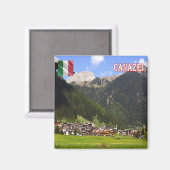 TAA058 CANAZEIパノラマ，イタリア，冷蔵庫 マグネット (正面/裏面)