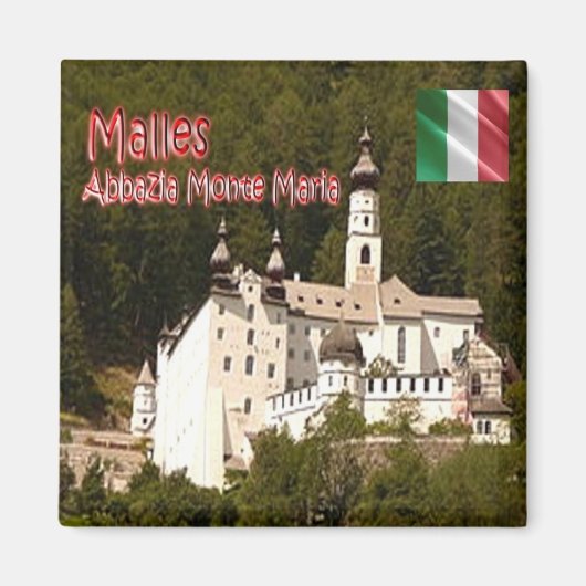 TAA062 MALLES, Abbey of Monte Maria,冷蔵庫 マグネット (正面)
