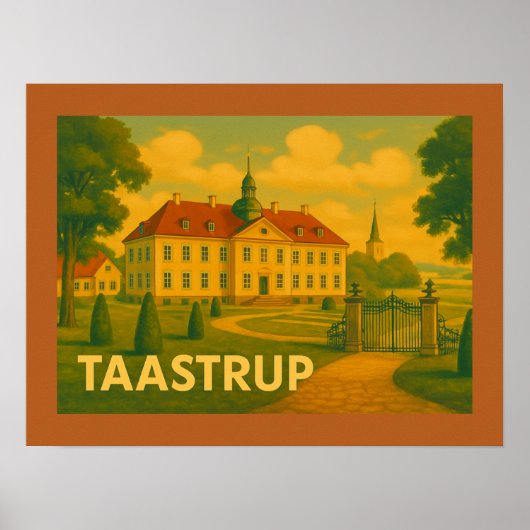 Taastrup Denmark Tower ポスター (正面)