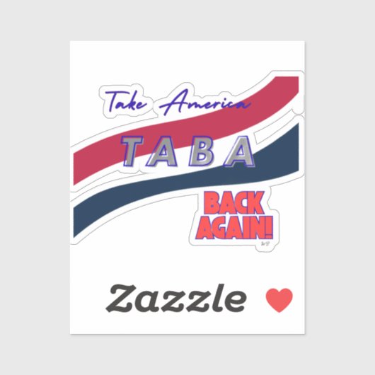 TABA political take America back again シール (シート)