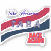 TABA political take America back again シール (正面)