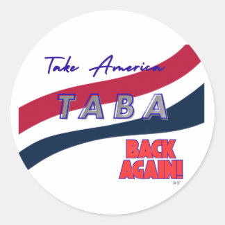 TABA political take America back again ラウンドシール