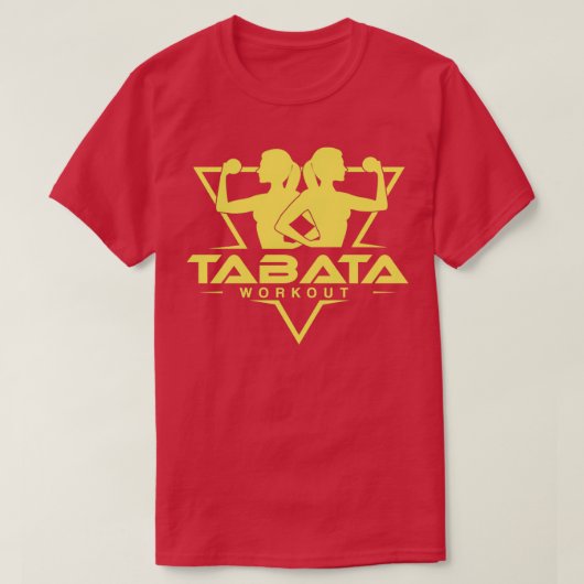 Tabataトレーニングデザインfor Women 2 Tシャツ (デザイン正面)