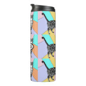 Tabby Catかわいい猫パステル水彩ペットアートザー タンブラー (回転右)