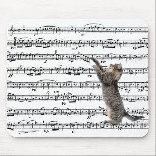 Tabby Catによる楽譜 マウスパッド