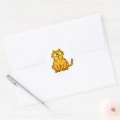 Tabby Catスタンプ ラウンドシール (封筒)