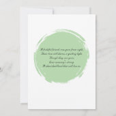 Tabby cat悔やみや弔慰カード 招待状 (裏面)