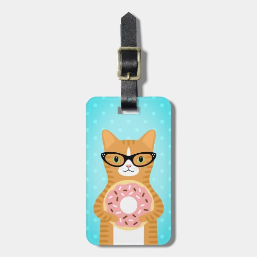 Tabby Cat荷物タグ ラゲッジタグ (正面縦)