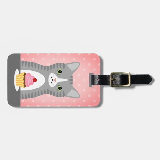 Tabby Cat荷物タグ ラゲッジタグ (正面横)