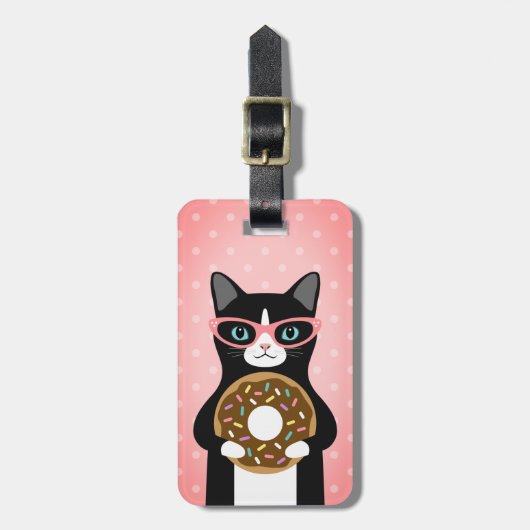Tabby Cat荷物タグ ラゲッジタグ (正面縦)