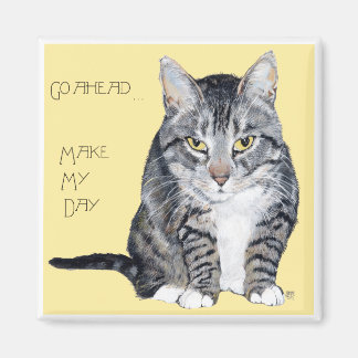 Tabby Cat – 私の一日を作る マグネット