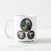 Tabby Cat 6イメージコーヒーマグデザイン コーヒーマグカップ (左)